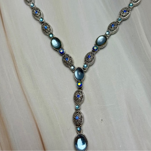 Beautiful Y Drop Necklace Moonstone - Picture 2 of 6